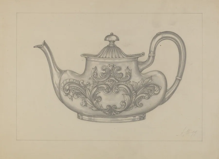 Silver Teapot by Arthur Wegg