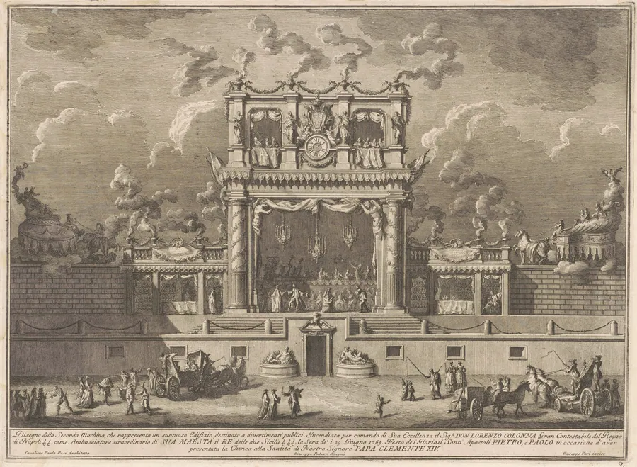 The Seconda Macchina for the Chinea of 1769: A Building for Public Entertainment by Giuseppe Vasi