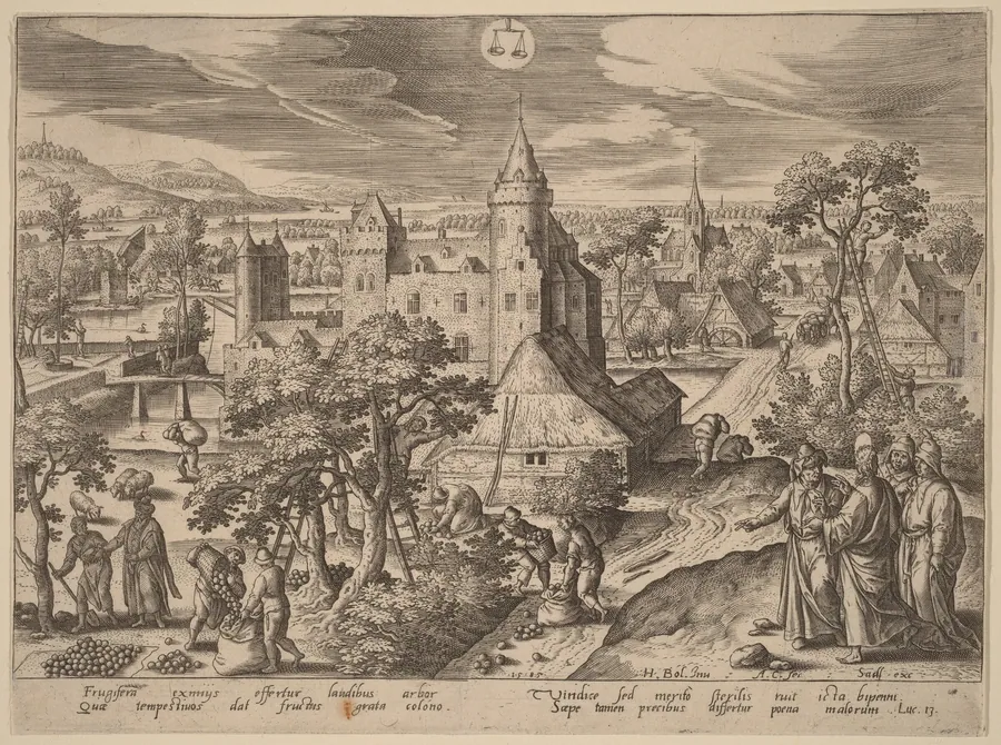 The Parable of the Barren Fig Tree by Adriaen Collaert
