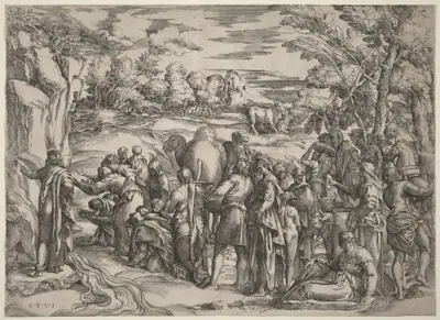 Moses Striking the Rock