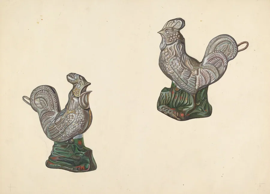 Rooster Coin Bank by William O. Fletcher