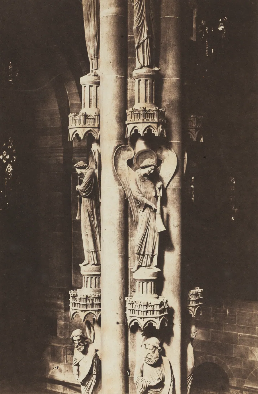 Strasbourg Cathédrale, Pilier de L'Ange (Strasbourg Cathedral, Pillar of the Angel) by Charles David Winter