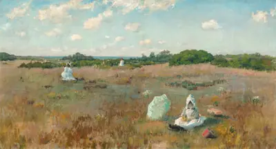 Gathering Autumn Flowers