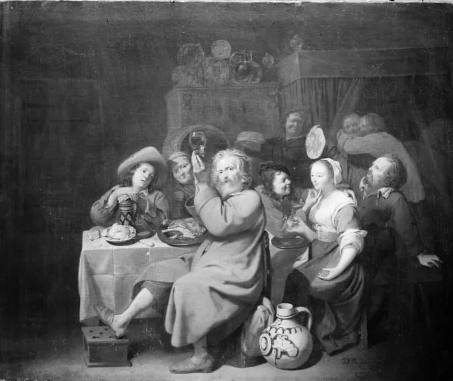 Et bondegilde by David III Rijckaert