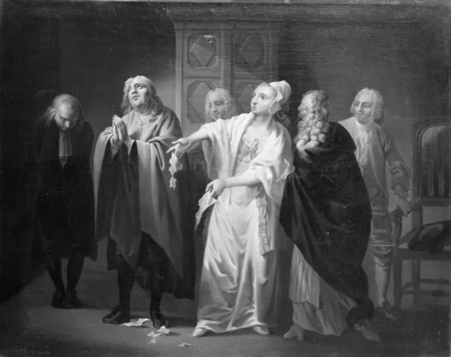 Philosophus udi egen Indbildning, V. akt, 7. scene by C.A. Lorentzen
