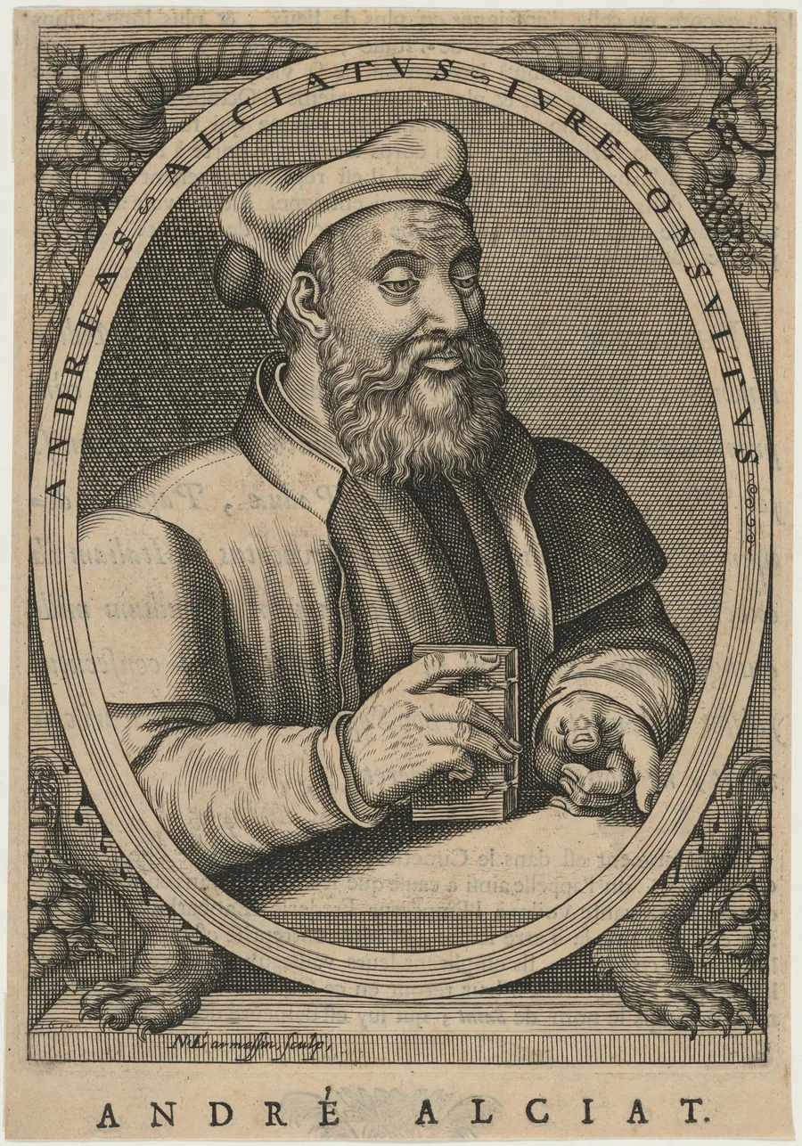 Andrea Alciati by Nicolas de Larmessin IV