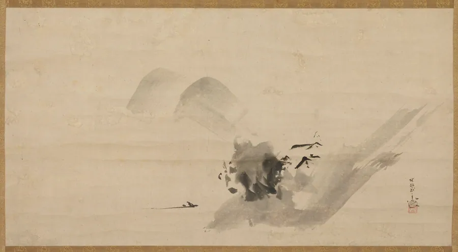 Landscape by Kano Tan'yu 狩野探幽 (1602-1674)