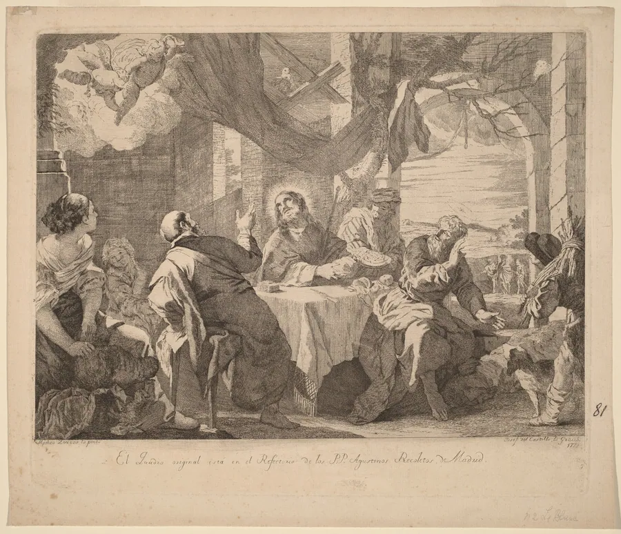 The Supper at Emmaus by José del Castillo
