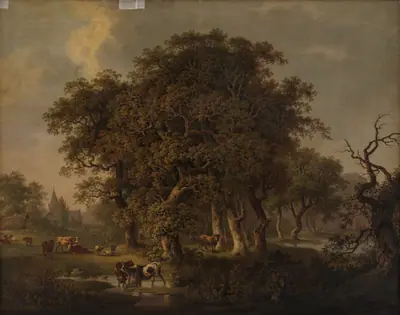 Kvæg i en skov