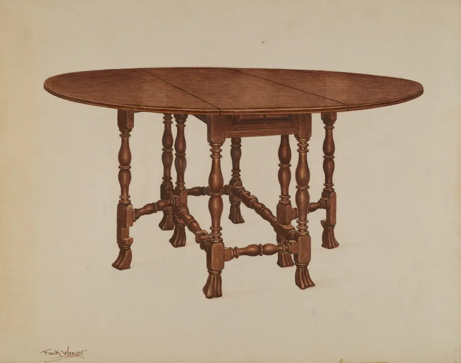 Gate-legged Table by Frank Wenger