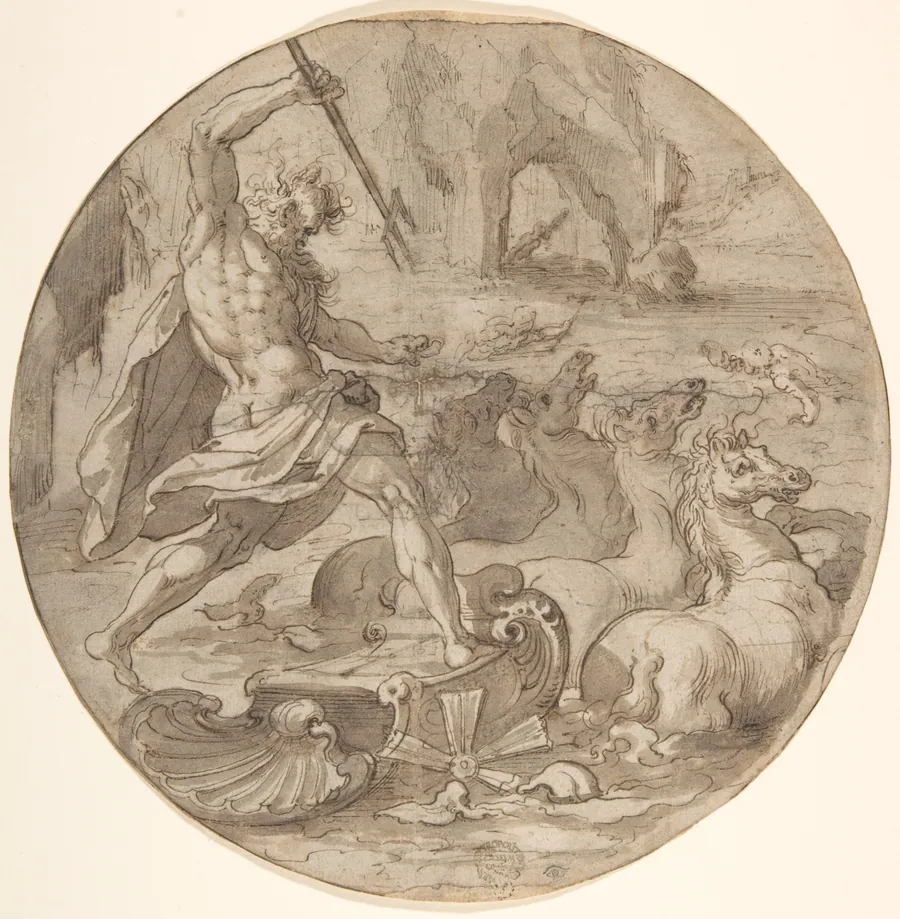 Neptune in his Chariot by Joseph Heintz the Elder