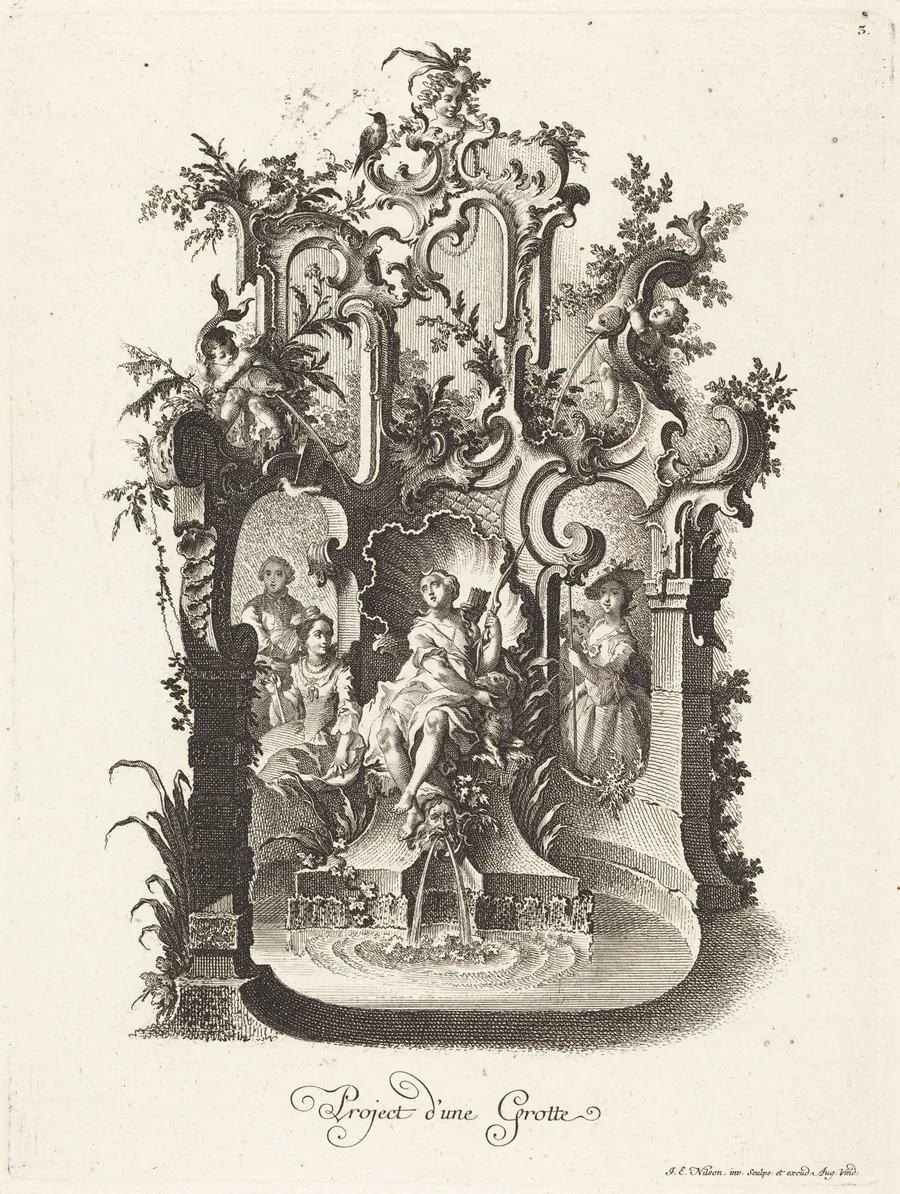 Project d'une Grotte (Plan for a Grotto) by Johann Esaias Nilson