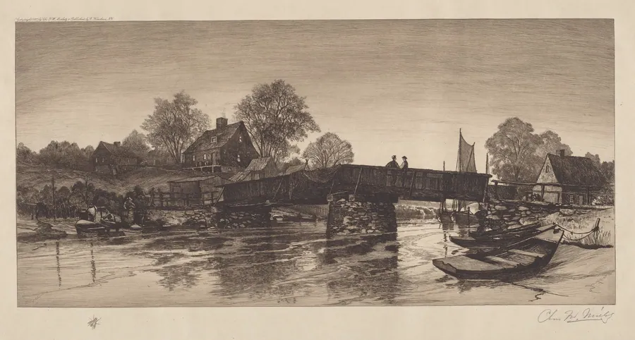 Untitled (Old Bridge) by Charles Frederick William Mielatz