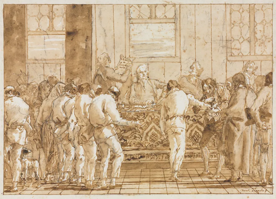 The Trial by Giovanni Domenico Tiepolo