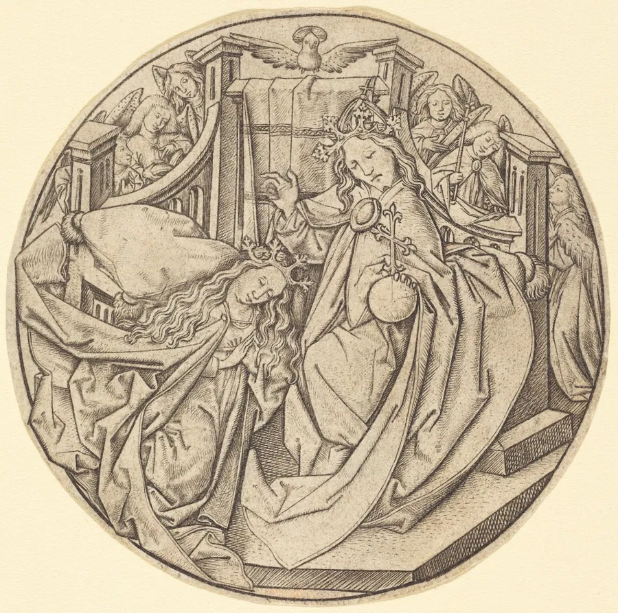Christ Blessing the Virgin by Master E.S.