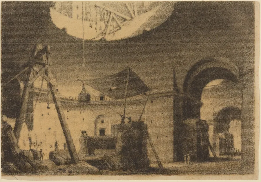 Repairing a Dome by François-Marius Granet