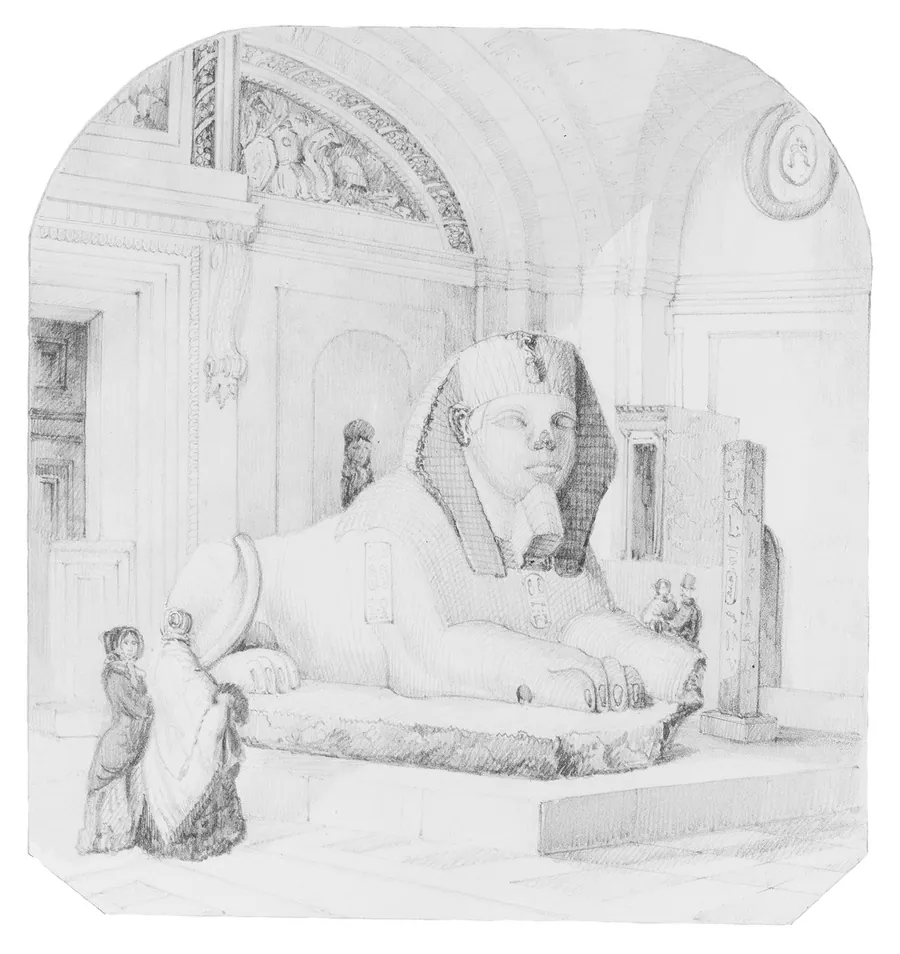 Sphinx in the Louvre by Henry Jackson Morton