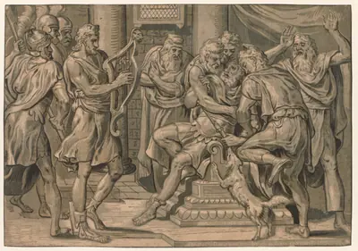 David Playing the Harp before Saul