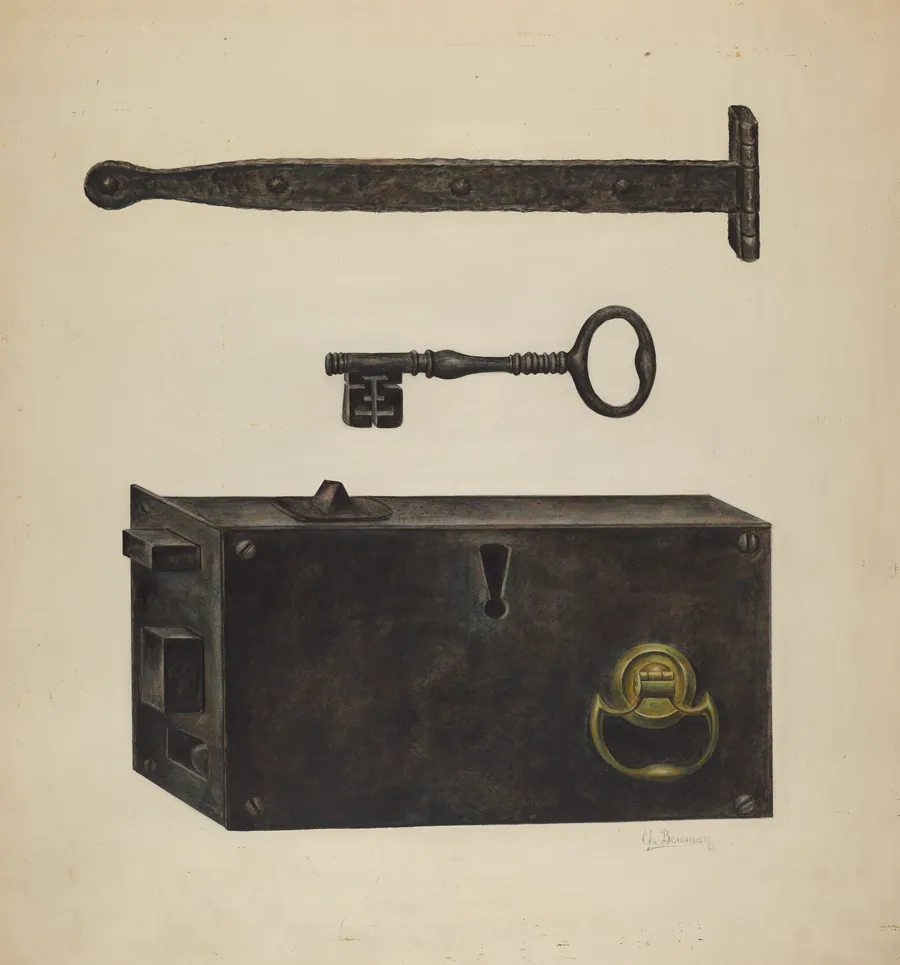 Lock, Key, Hinge by Charles Bowman