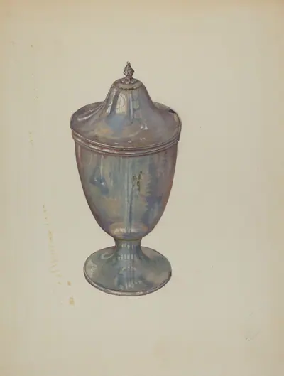 Pewter Sugar Bowl