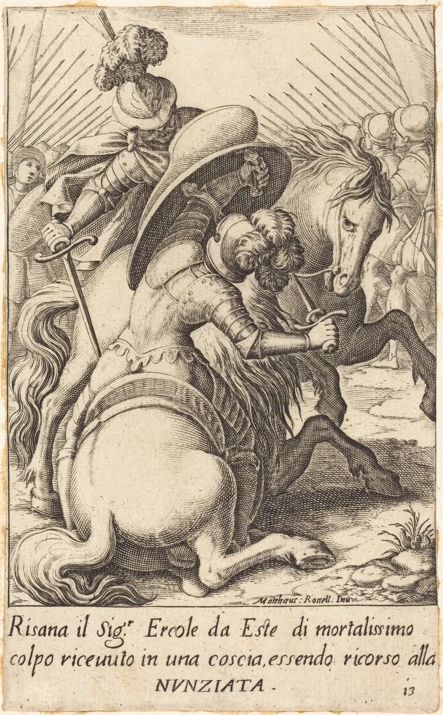 Hercule d'Este by Jacques Callot