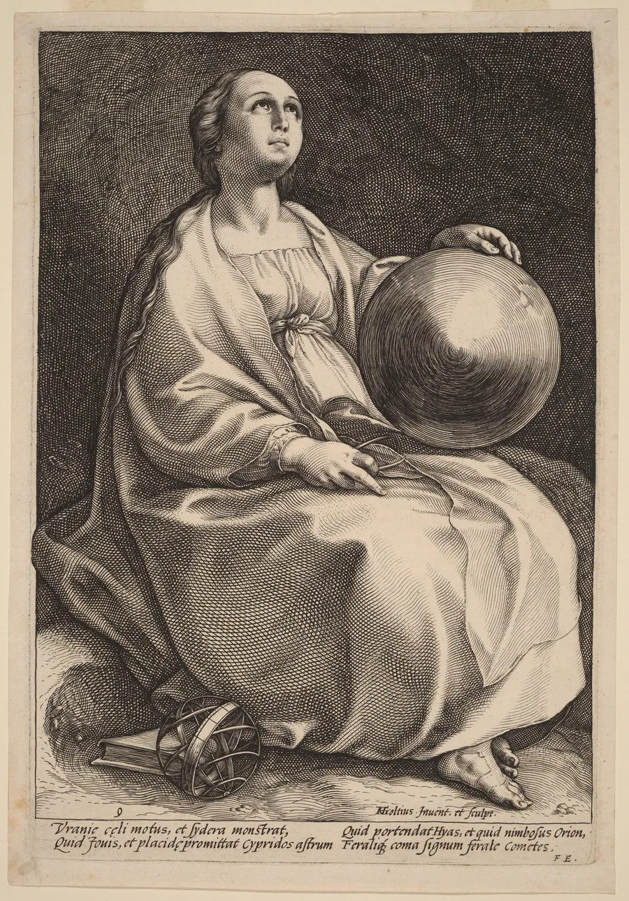 Urania by Hendrick Goltzius