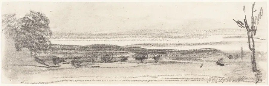 A View across the Park, Chatsworth, Derbyshire by John Burgess