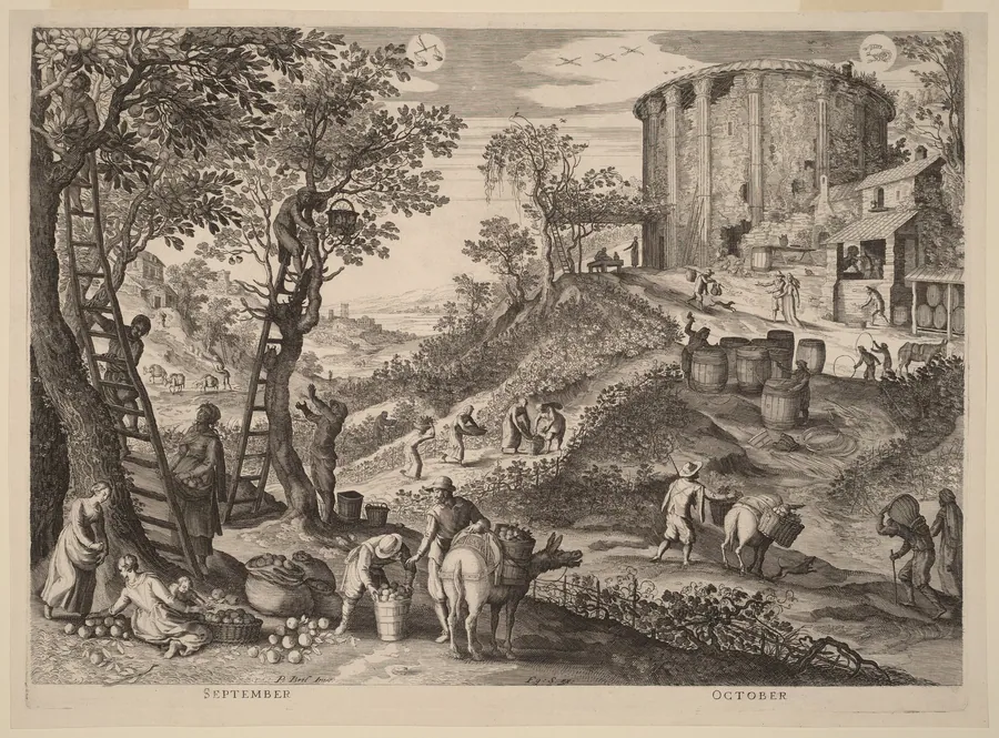 September and October by Aegidius Sadeler II