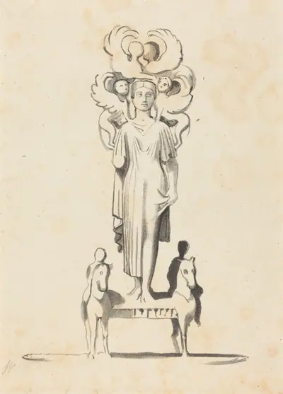 Bronze Figure of Minerva, Found in the Barrowof Achilles