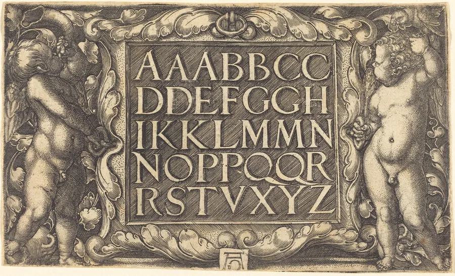 Alphabet by Heinrich Aldegrever