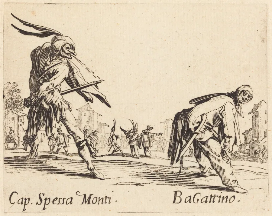 Cap. Spessa Monti and Bagattino by Jacques Callot