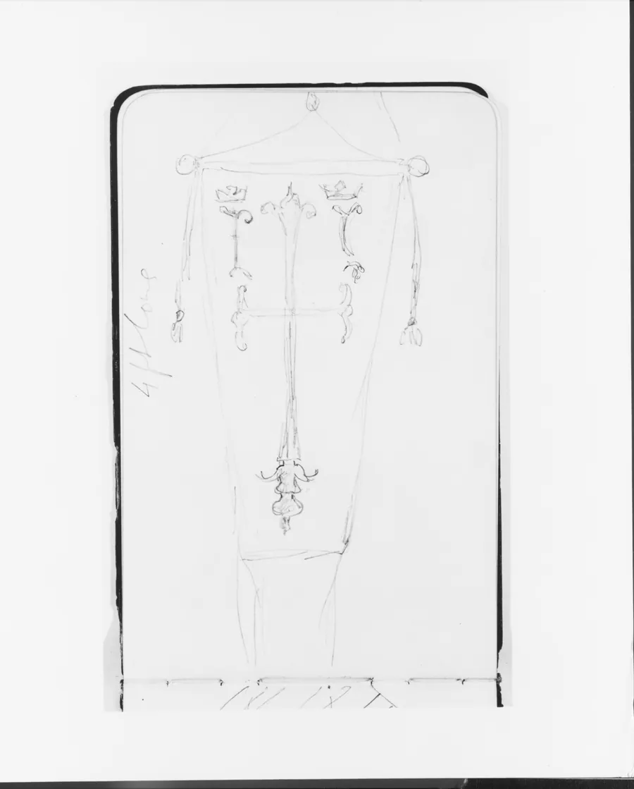 Standard (from Sketchbook) by Albert Bierstadt