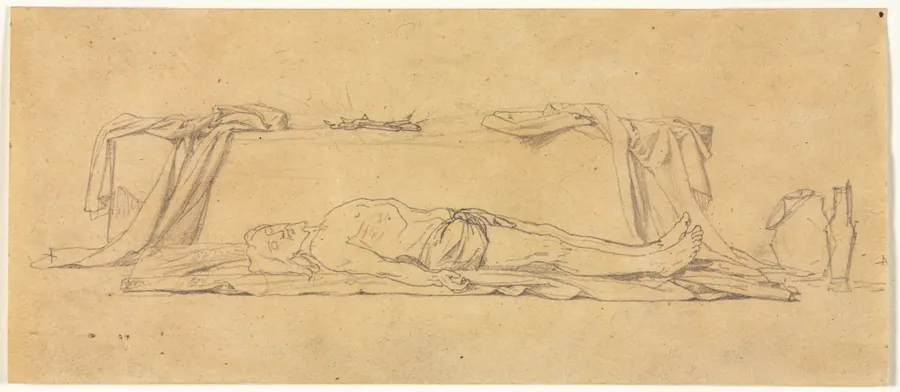 Sketch of the Dead Christ Lying by the Sepulchre by Jules Eugène Lenepveu