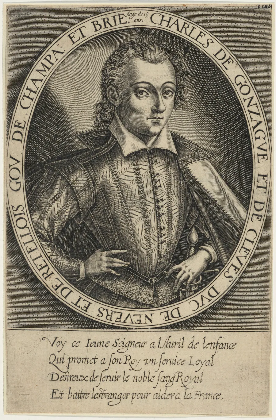 Charles de Gonzaga and Cleves, Duke of Mantua by Unknown 19th Century
