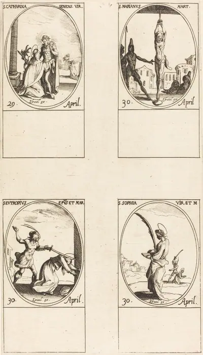 St. Catharine of Siena; St. Marian; St. Eutropius; St. Sophia
