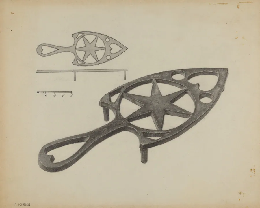 Flat Iron Holder by Philip Johnson