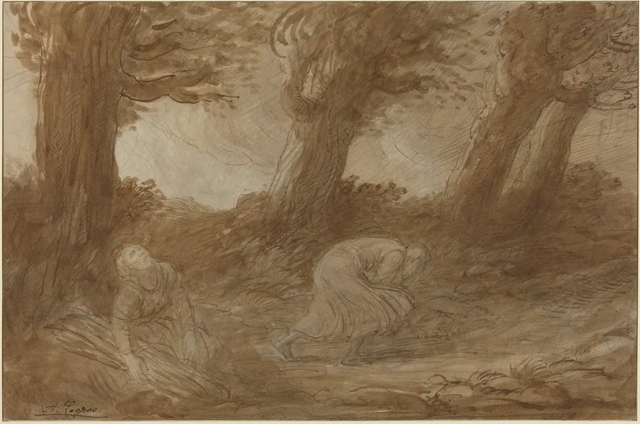 Clap of Thunder [recto] by Alphonse Legros