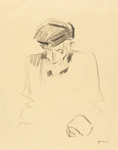 Portrait de Renoir (2e planche) (Portrait of Renoir) (second plate)