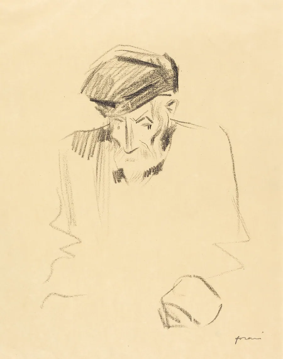Portrait de Renoir (2e planche) (Portrait of Renoir) (second plate) by Jean-Louis Forain