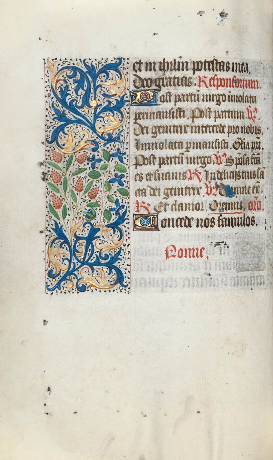 Book of Hours (Use of Rouen): fol. 66v by Master of the Geneva Latini