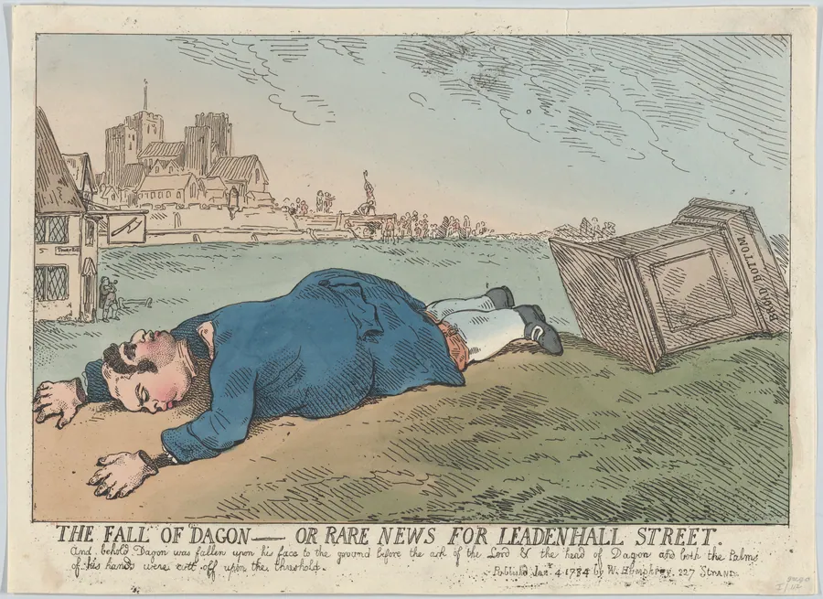 The Fall of Dagon – Or Rare News for Leadenhall Street by William Humphrey