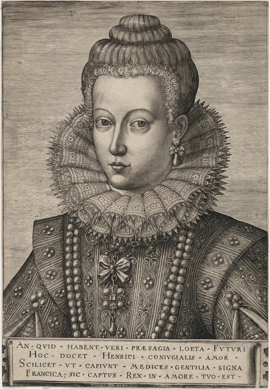 Maria de Medici by Johan Wierix
