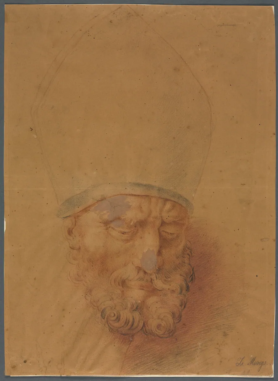 Head of a Bishop by Anton Raphael Mengs
