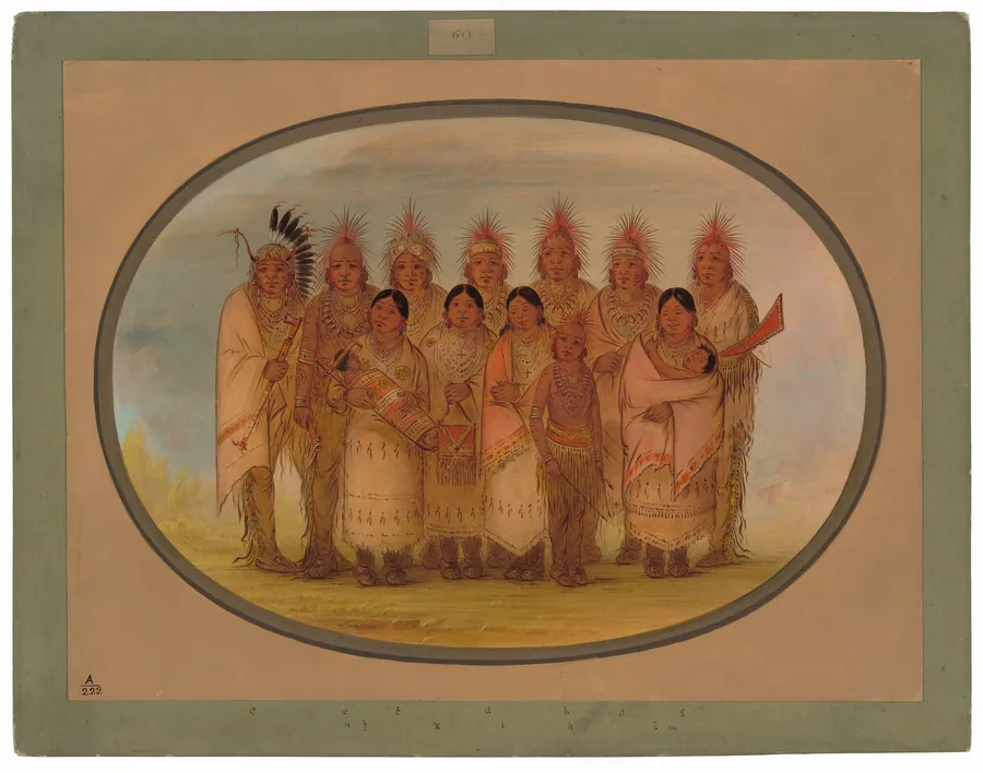 Iowa Indians Who Visited London and Paris by George Catlin