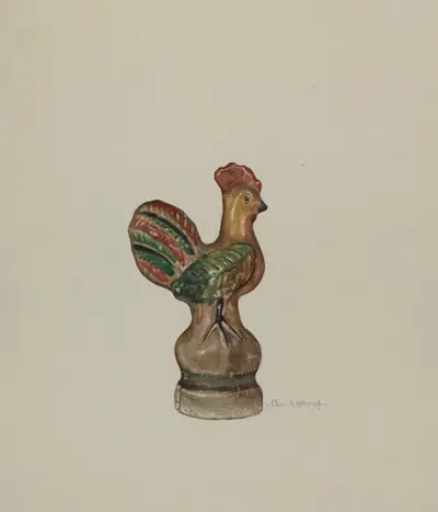 Chalkware Rooster