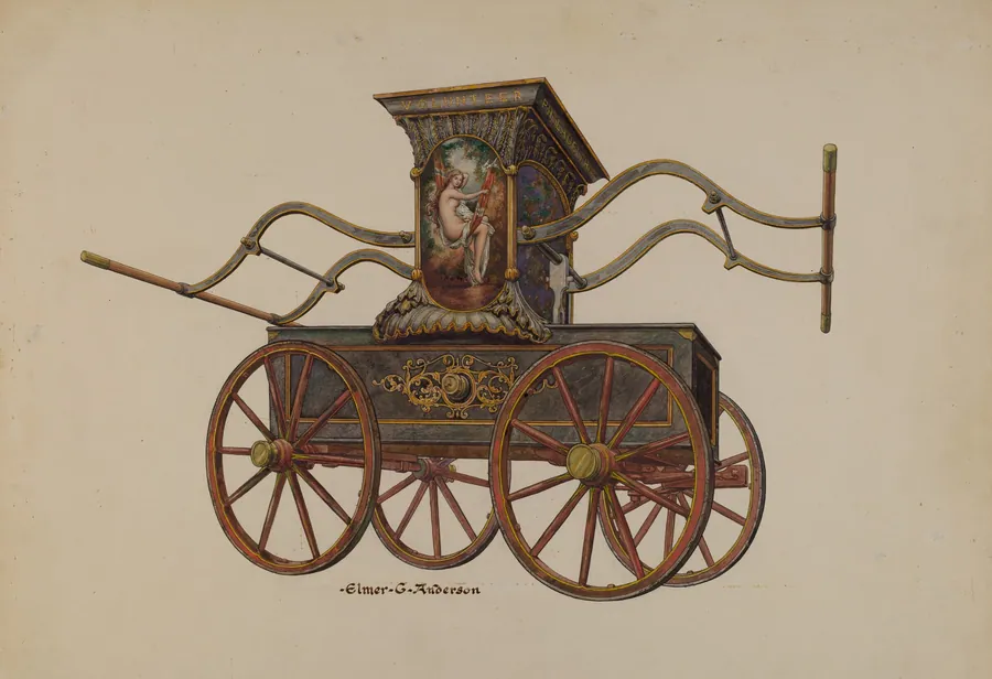 Fire Engine Pumper by Elmer G. Anderson