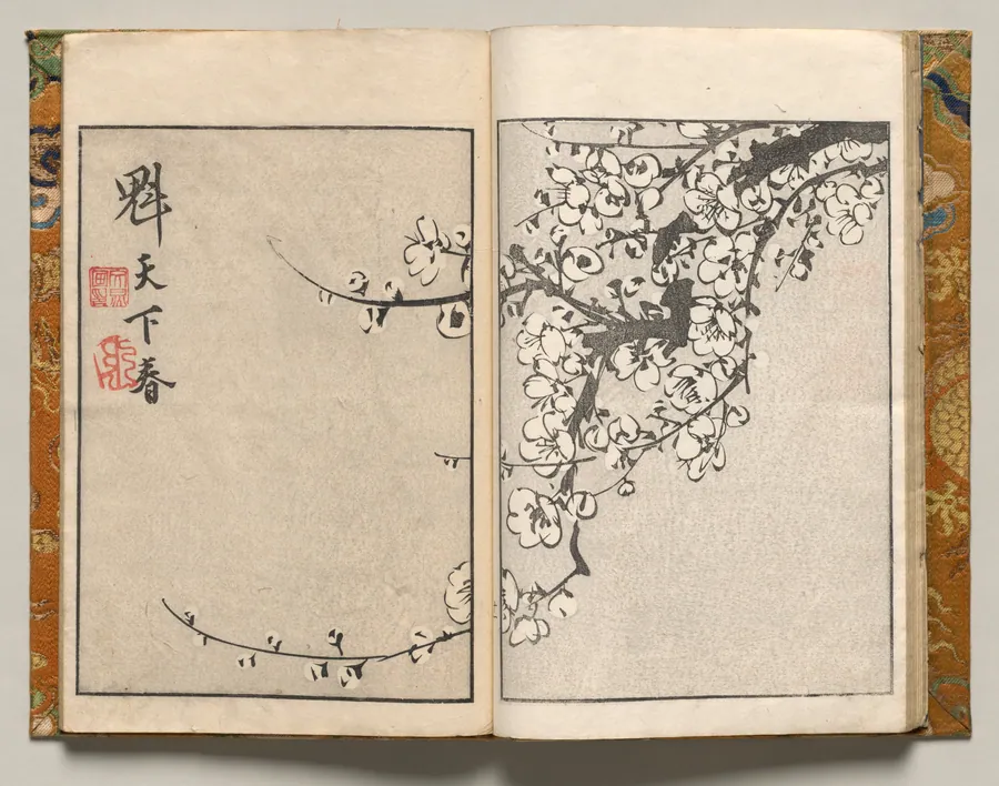 Spring Under Vast Skies, Design Eleven from Shazanrō Picture Book by Tani Bunchō