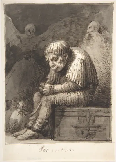 Shackled to His Treasure ("Preso á su tesoro")