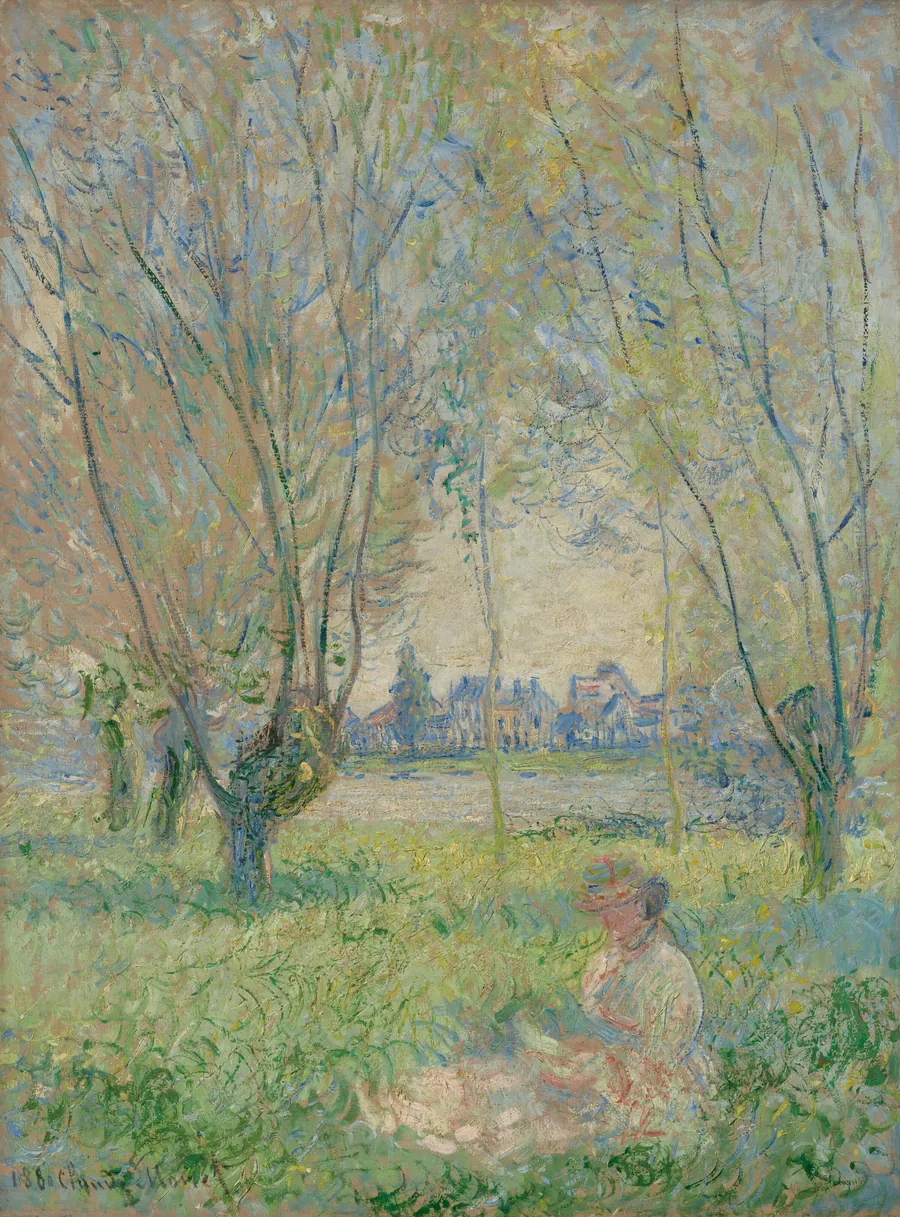 Woman Seated under the Willows by Claude Monet