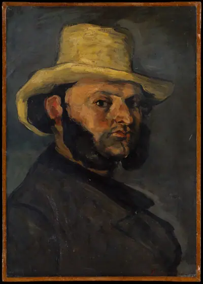 Gustave Boyer (b. 1840) in a Straw Hat